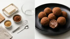 材料3つ、混ぜて冷やすだけ。絹ごし豆腐で作る濃厚チョコ風トリュフ